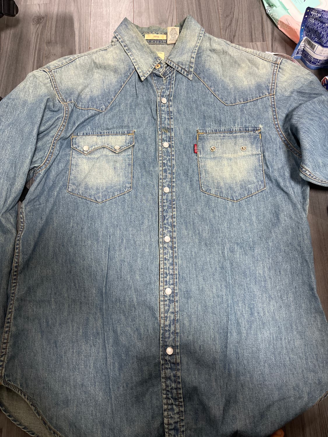 Levis western denim shirts 상품이미지1