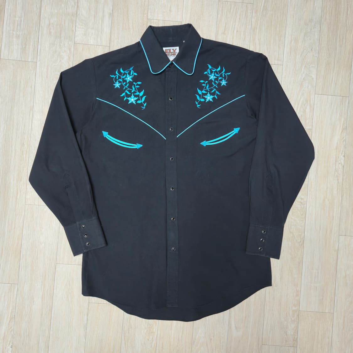 웨스턴 셔츠 블랙 M 상품이미지1