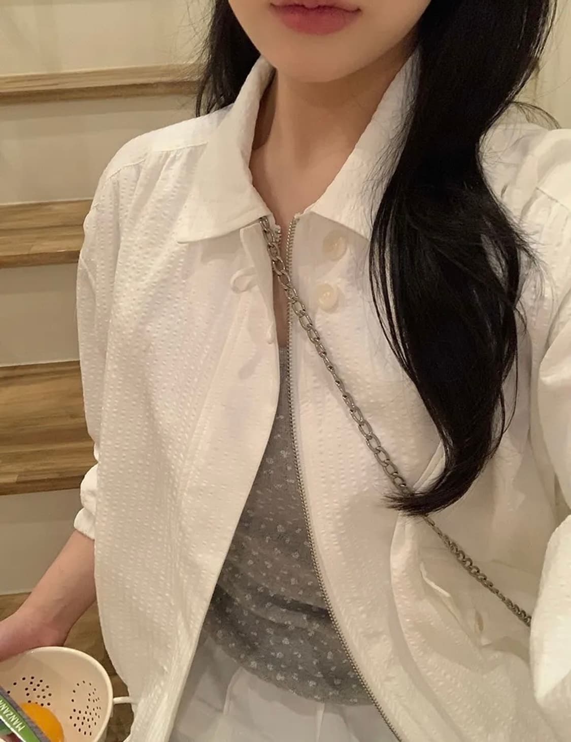 시어서커 블루종 새상품 상품이미지3