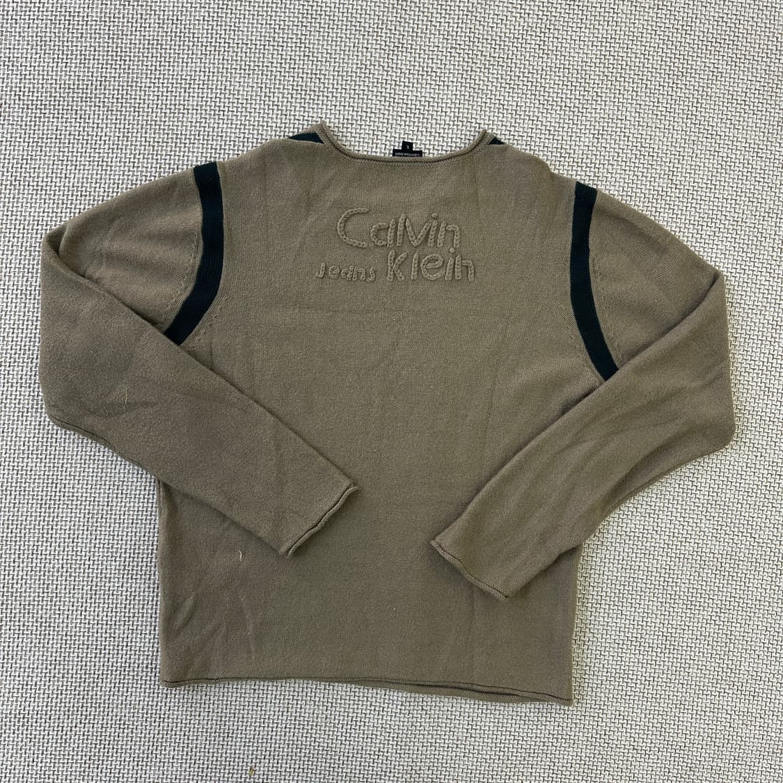 L 캘빈클라인 긴팔 얇은 니트 0424D 상품이미지4