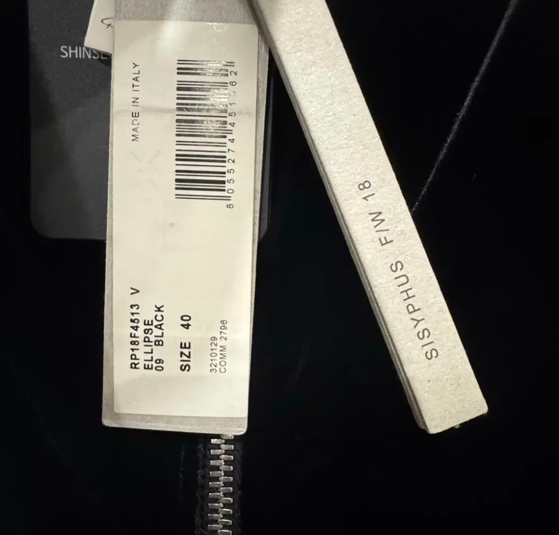 릭오웬스 18fw 벨벳드레스 상품이미지4