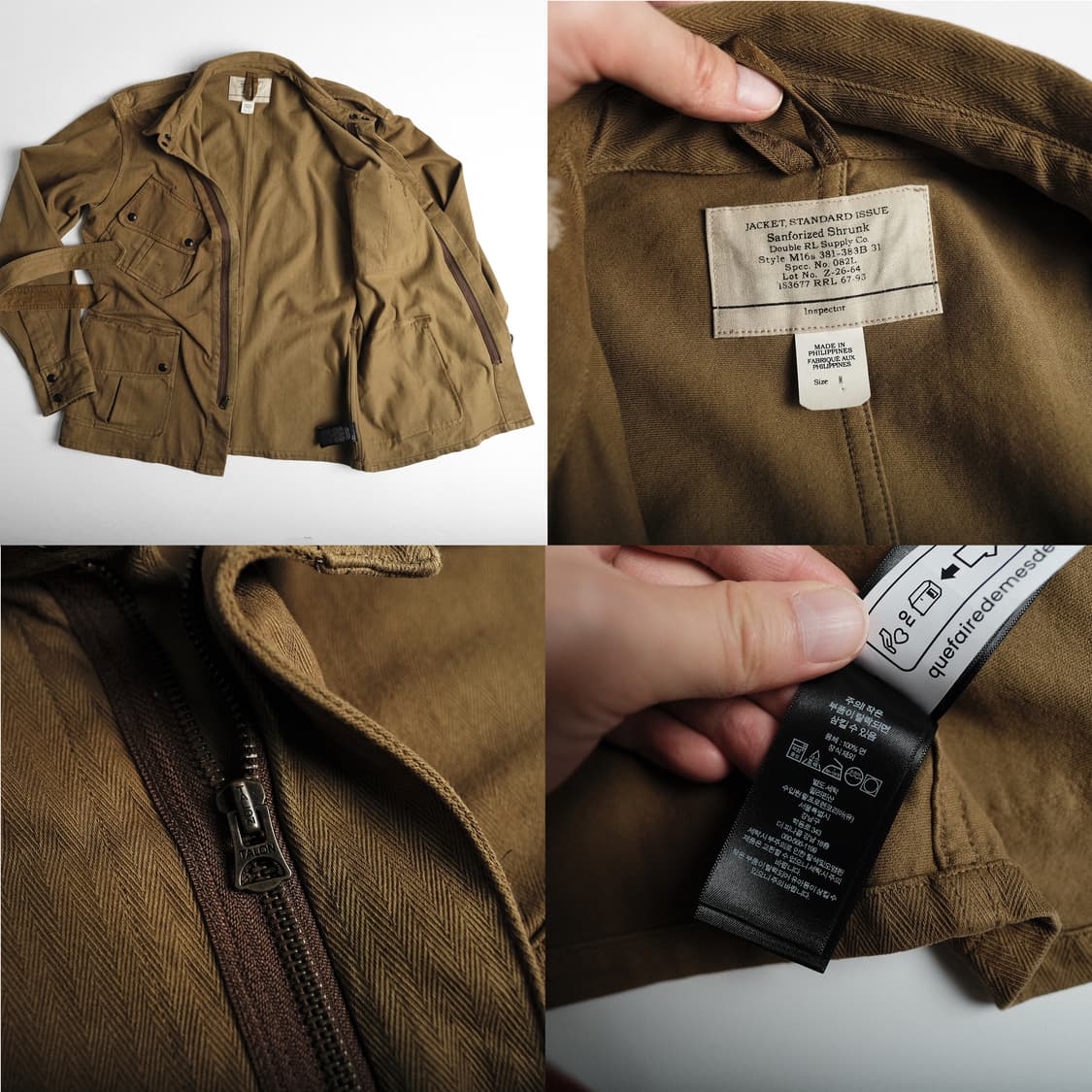 RRL 24FW 니트 헤링본 트윌 자켓 M사이즈 더블알엘 상품이미지10