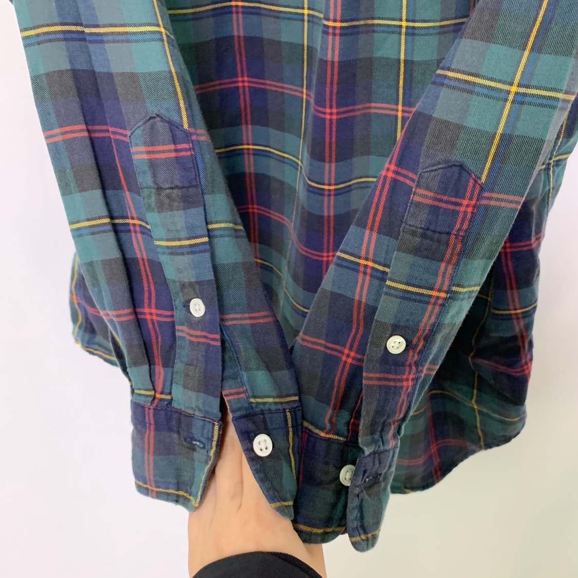 폴로 랄프로렌 타탄 체크 셔츠 S 빈티지 남녀공용 상품이미지6