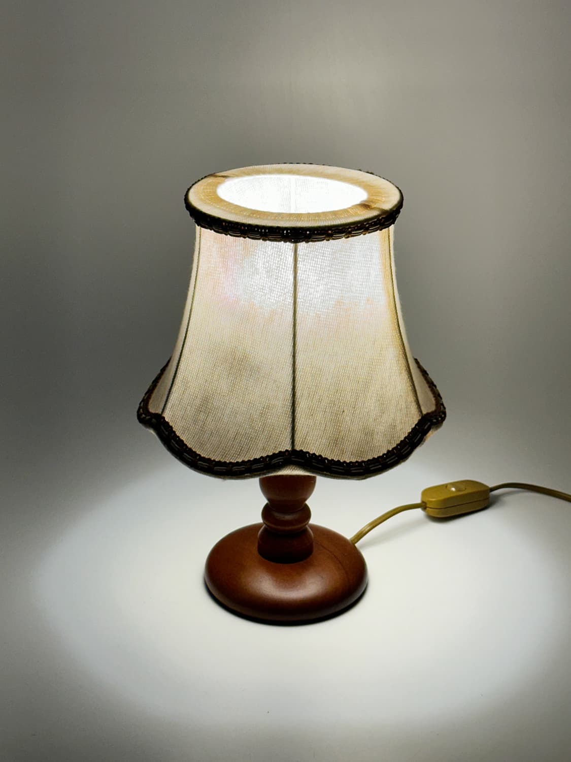 80‘s 독일 빈티지 테이블 페브릭 조명 레트로 앤틱 미드센츄리 스탠드 상품이미지6