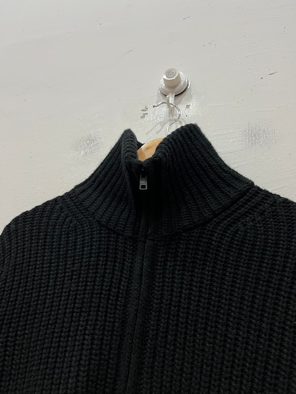 유니클로U 램스울 블렌드 니트집업 자켓 블랙 우먼즈 XL 상품이미지2