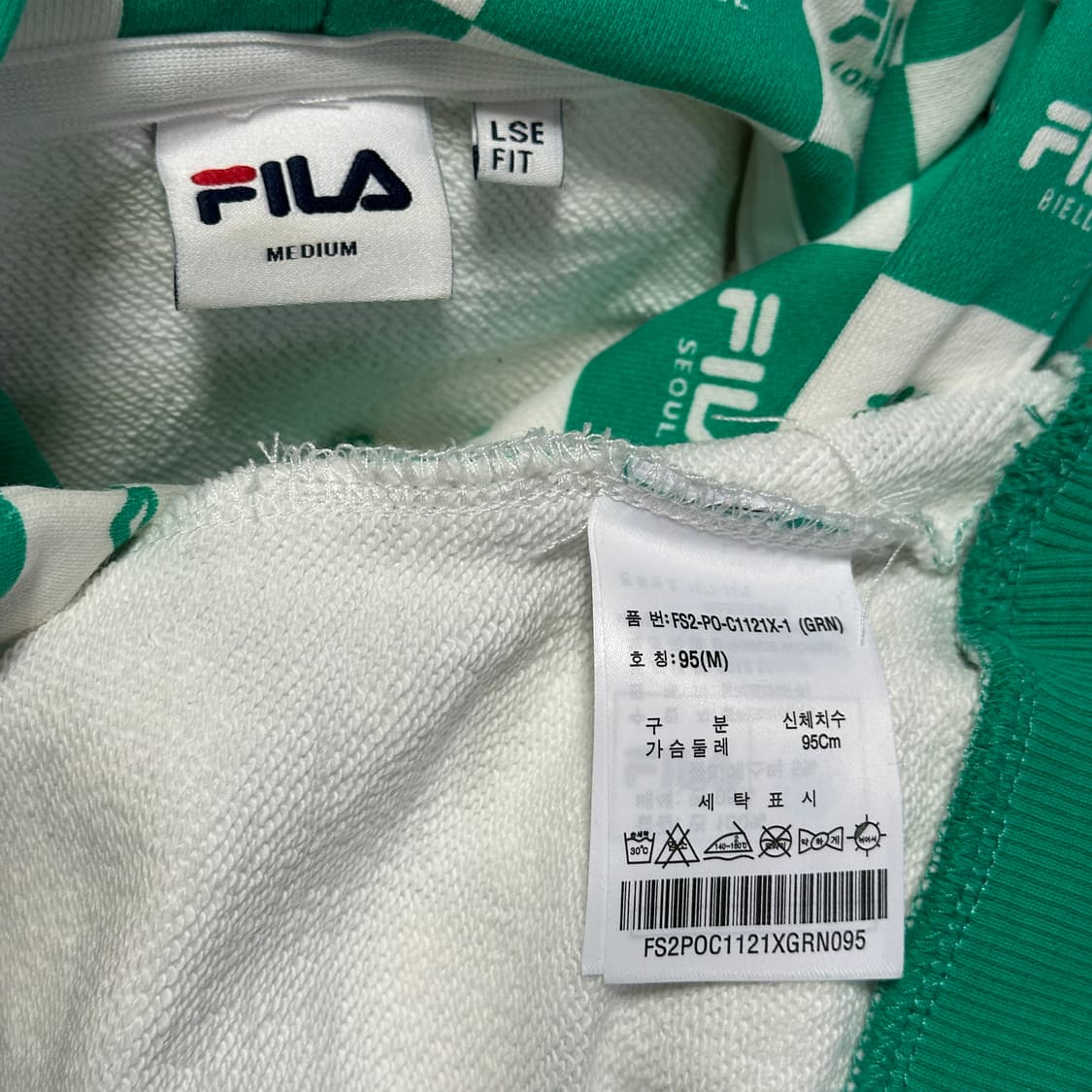 휠라 체커 보드 후드티 상품이미지6