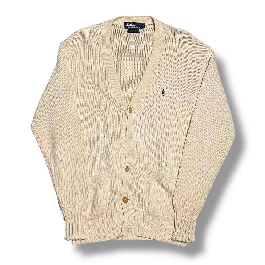 Polo Ralph Lauren 아이보리 코튼 가디건 상품이미지1