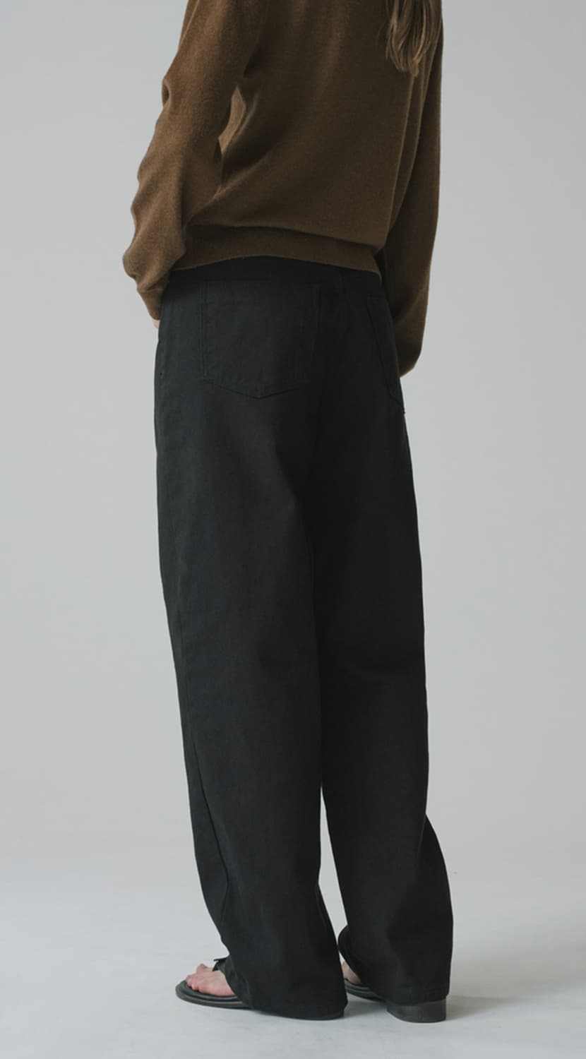 시야쥬SIYAZU 아르코 커브드데님 블랙/S사이즈 새상품  상품이미지3