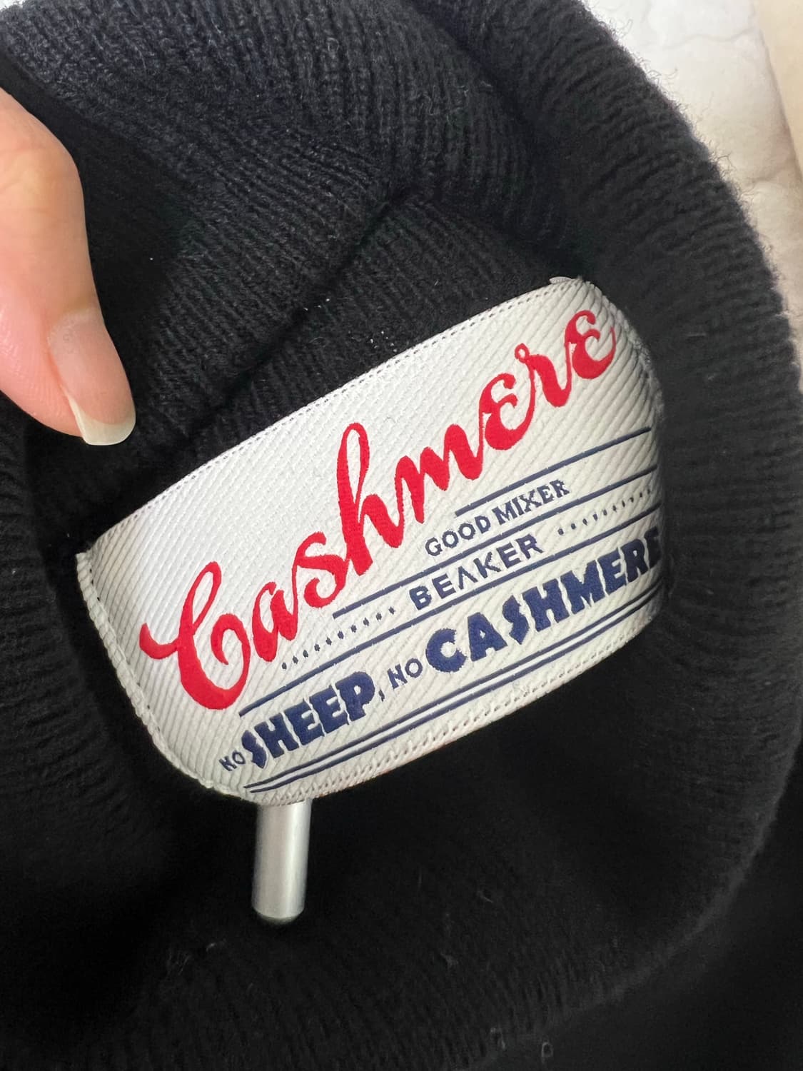 비이커 울 캐시미어 폴라 니트 상품이미지8