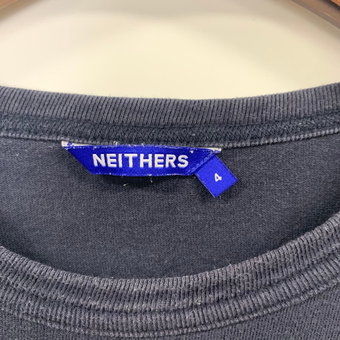 네이더스 자수로고 네이비 롱슬리브 긴팔티  상품이미지6