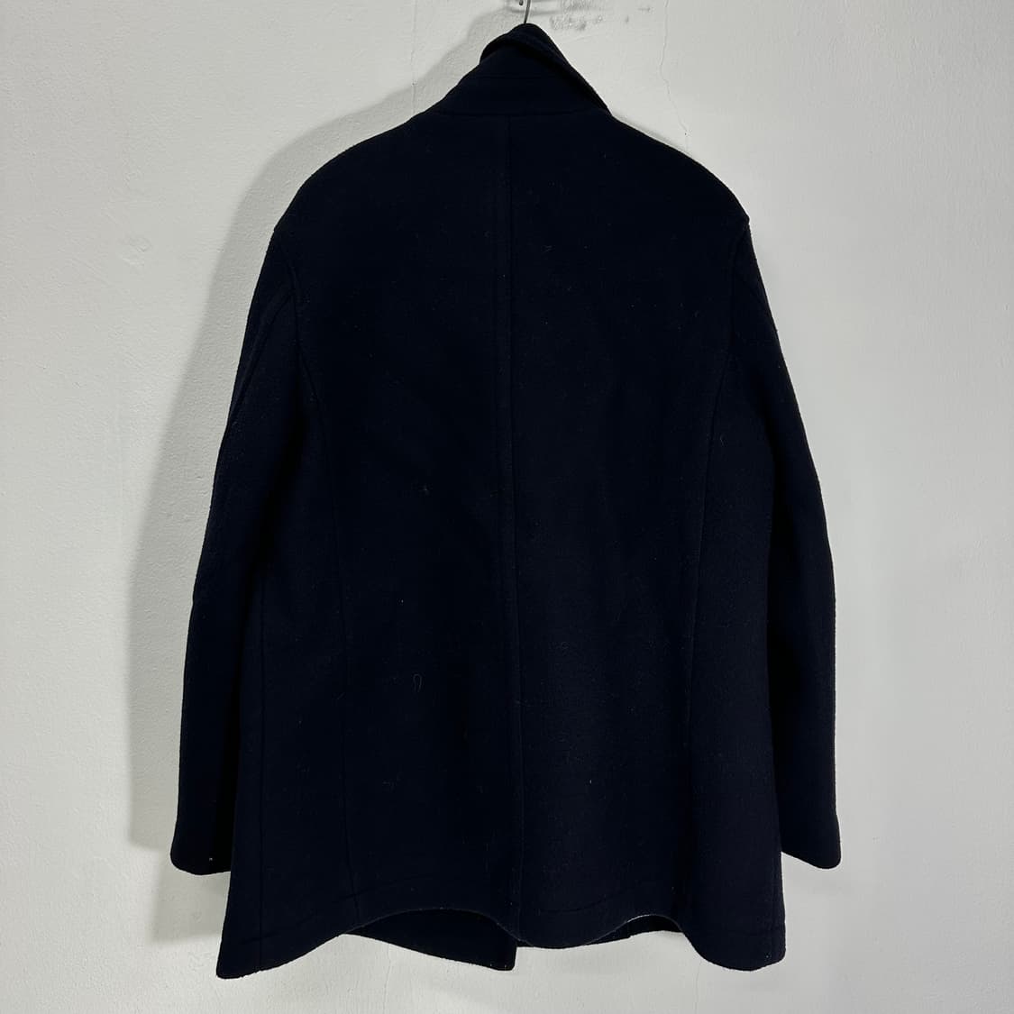 우먼M-L 스튜디오톰보이 다크네이비 오버핏 울 해군피코트 상품이미지6