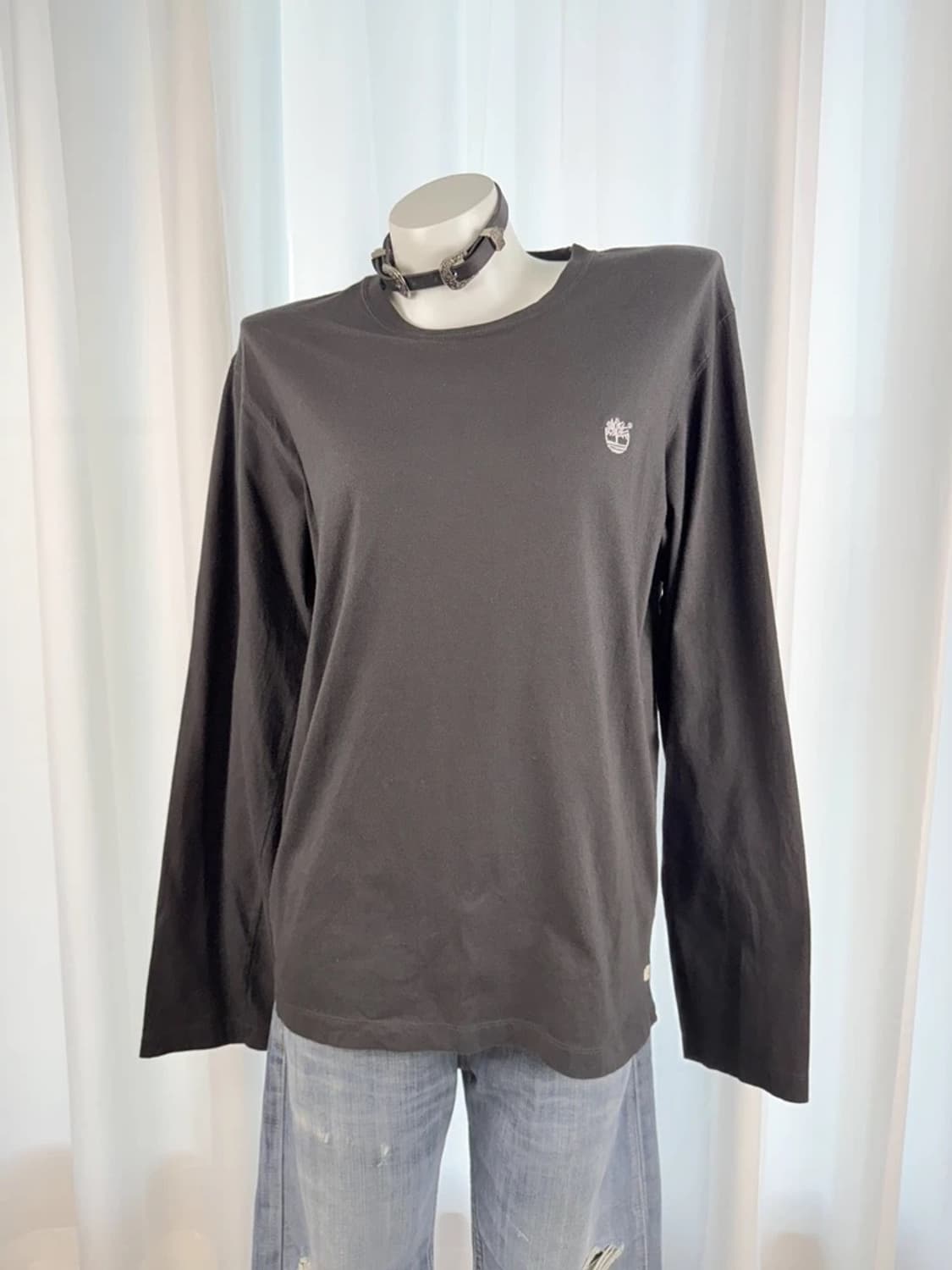 Timberland Black Logo Long Sleeve 상품이미지4