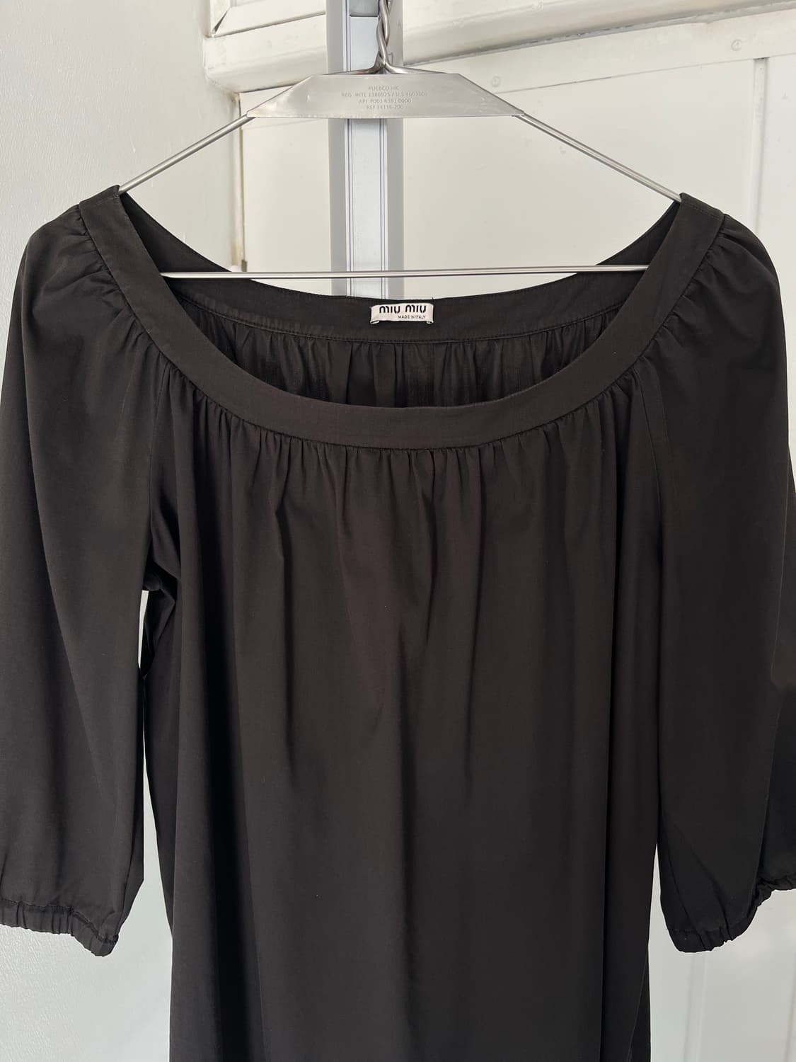 black simple blouse 상품이미지5