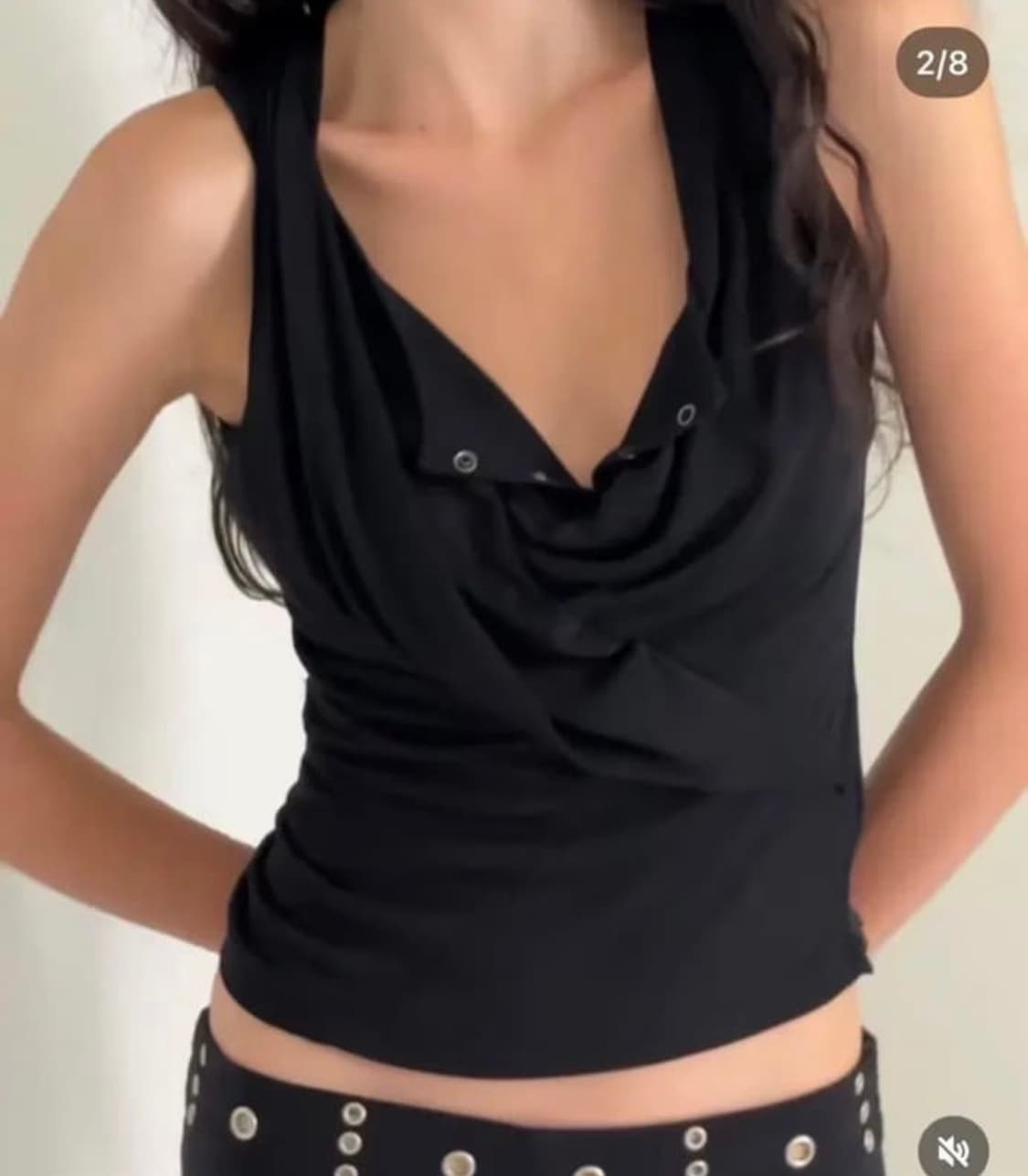 2000아카이브 드레이핑 헨리탑 DRAPED HENLEY TANK 상품이미지2