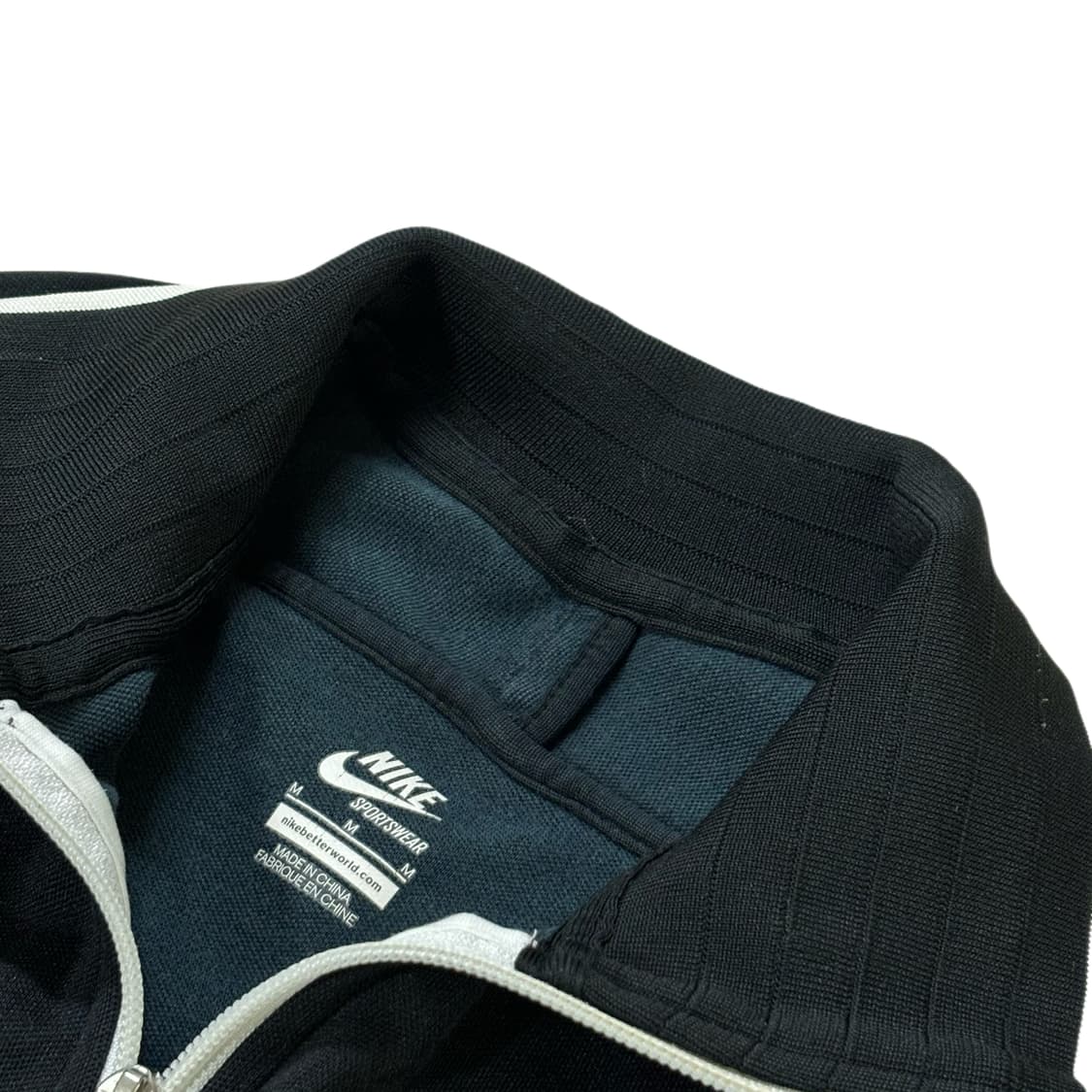 나이키 블랙 져지 검흰 트랙탑 상품이미지5