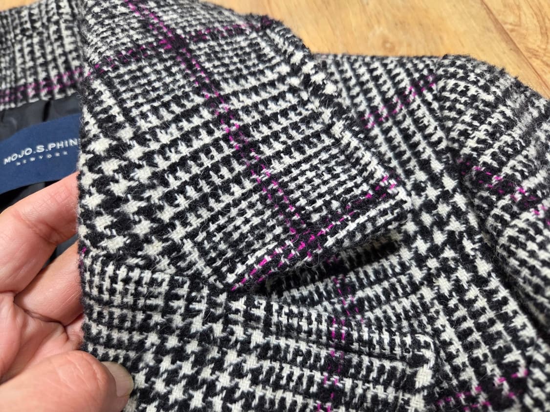 모조에스핀(MOJO.S.PHINE) 체크 더블코트 55 상품이미지5