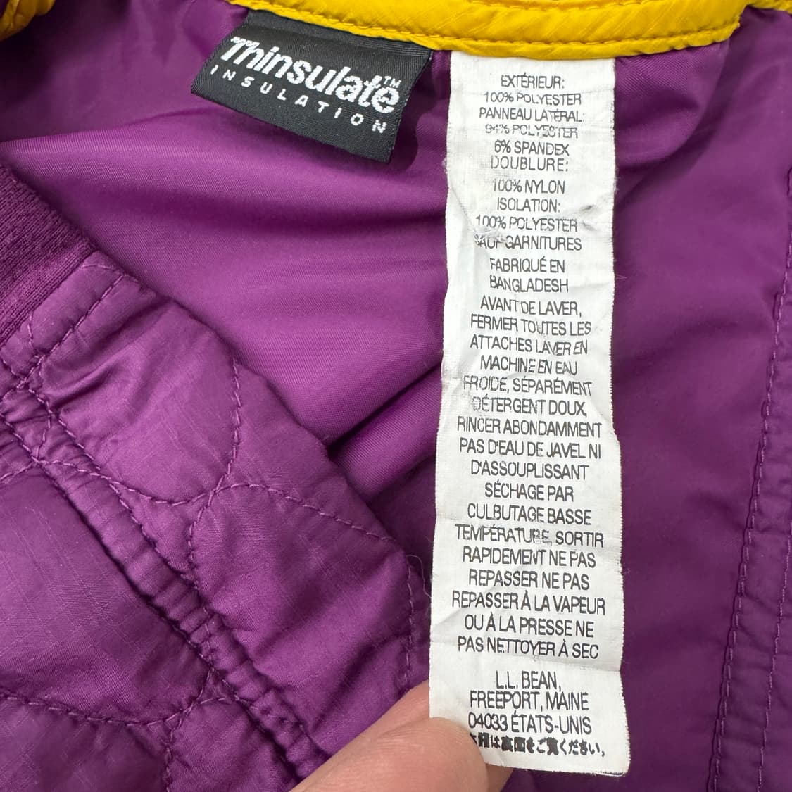 엘엘빈 고프코어 경량패딩 자켓 퍼플 상품이미지7