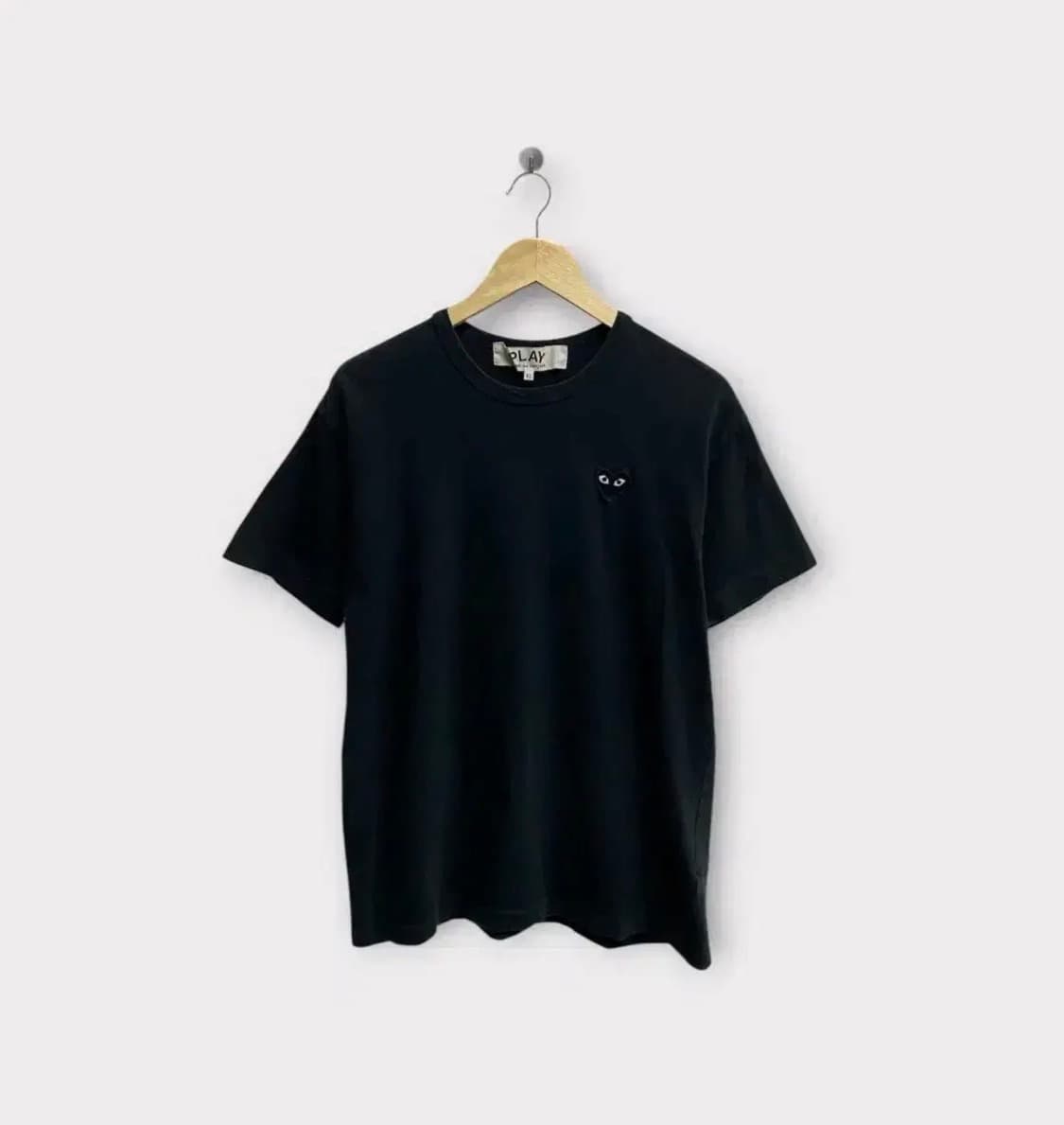 꼼데가르송 플레이 블랙 티셔츠 M 상품이미지1