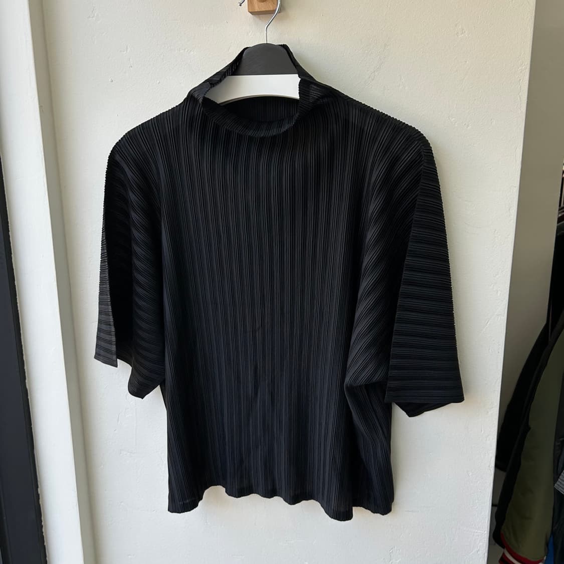 16624 - 플리츠 플리즈 하이넥 탑 상품이미지2