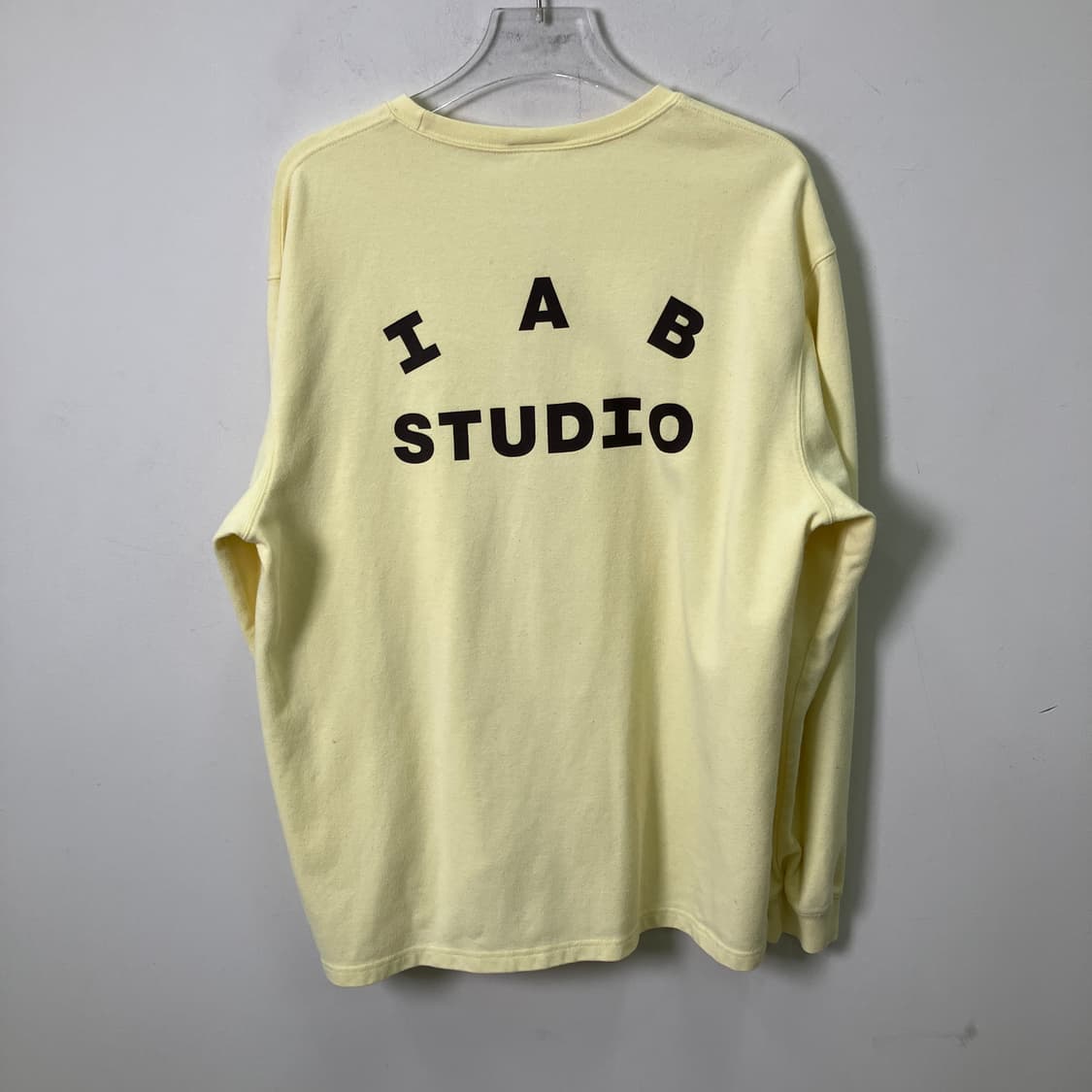 아이앱 스튜디오 긴팔 티셔츠 옐로우 XL 상품이미지2