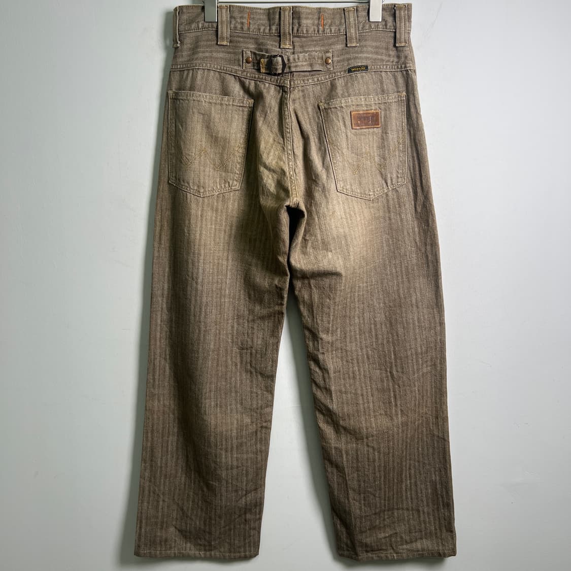 랭글러 빈티지 해링본 스트라이프 데님팬츠 M 상품이미지5