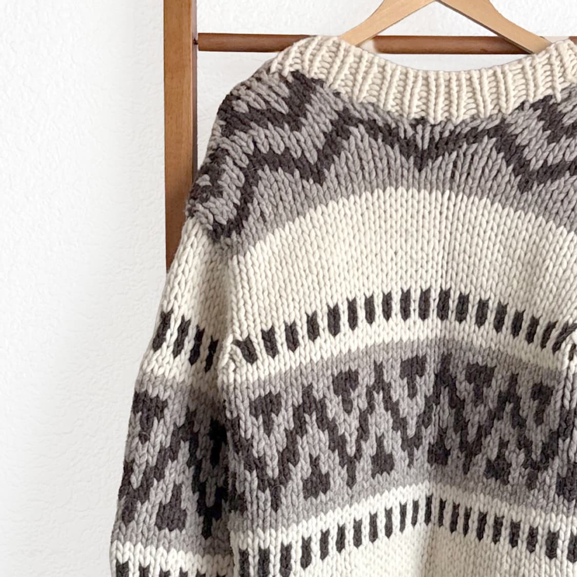 눈송이 숲길 니트 숄가디건 상품이미지7