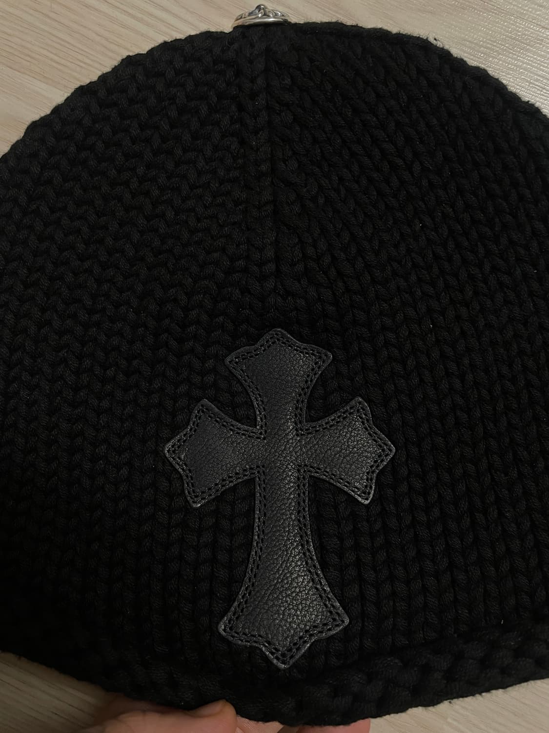 [OS] 크롬하츠 크로스 레더 비니 코튼 상품이미지2