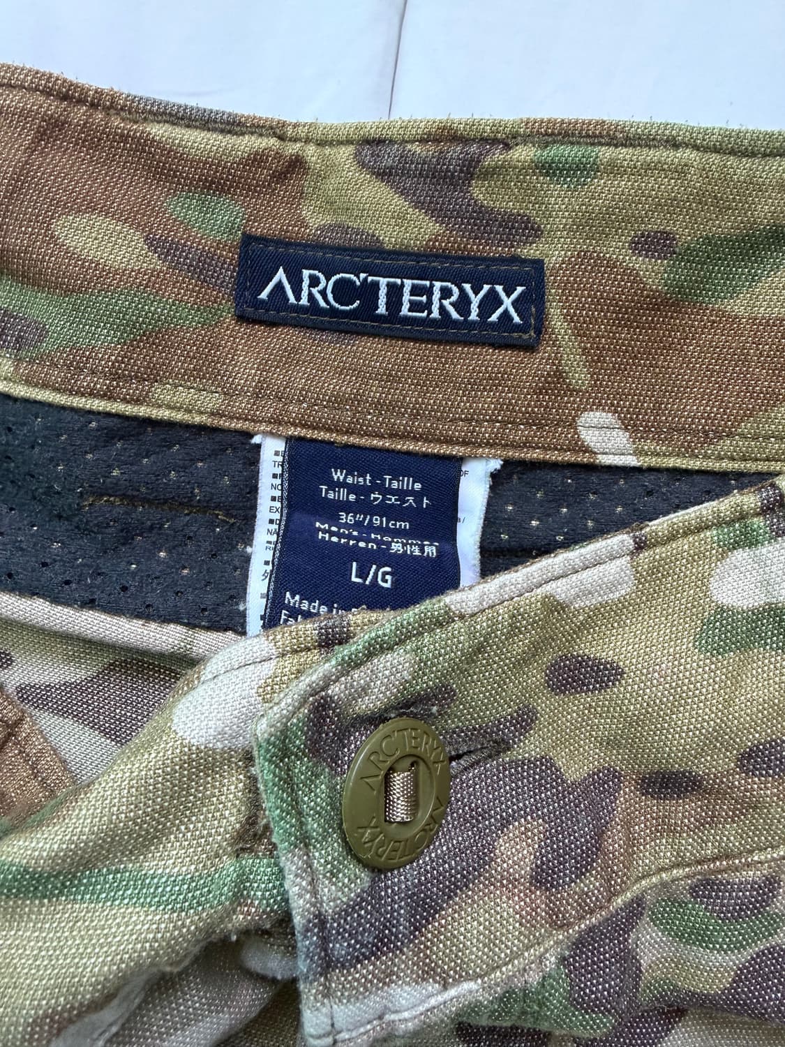 [L] 아크테릭스 리프 어썰트 팬츠 멀티캠 상품이미지3