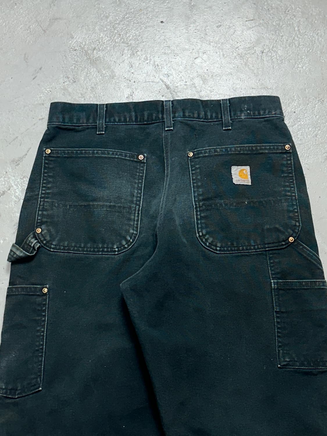 OG USA Made 칼하트 B01 더블니 블랙 칼하트 썩블니 워크팬츠 상품이미지6