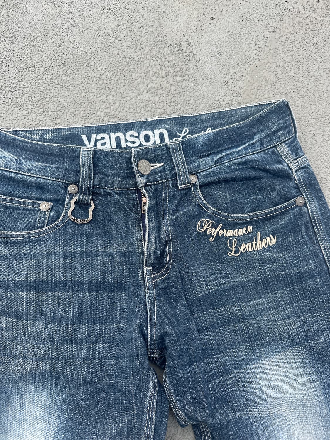 Vanson 엉덩이 스컬 자수 패치 데님팬츠 상품이미지4