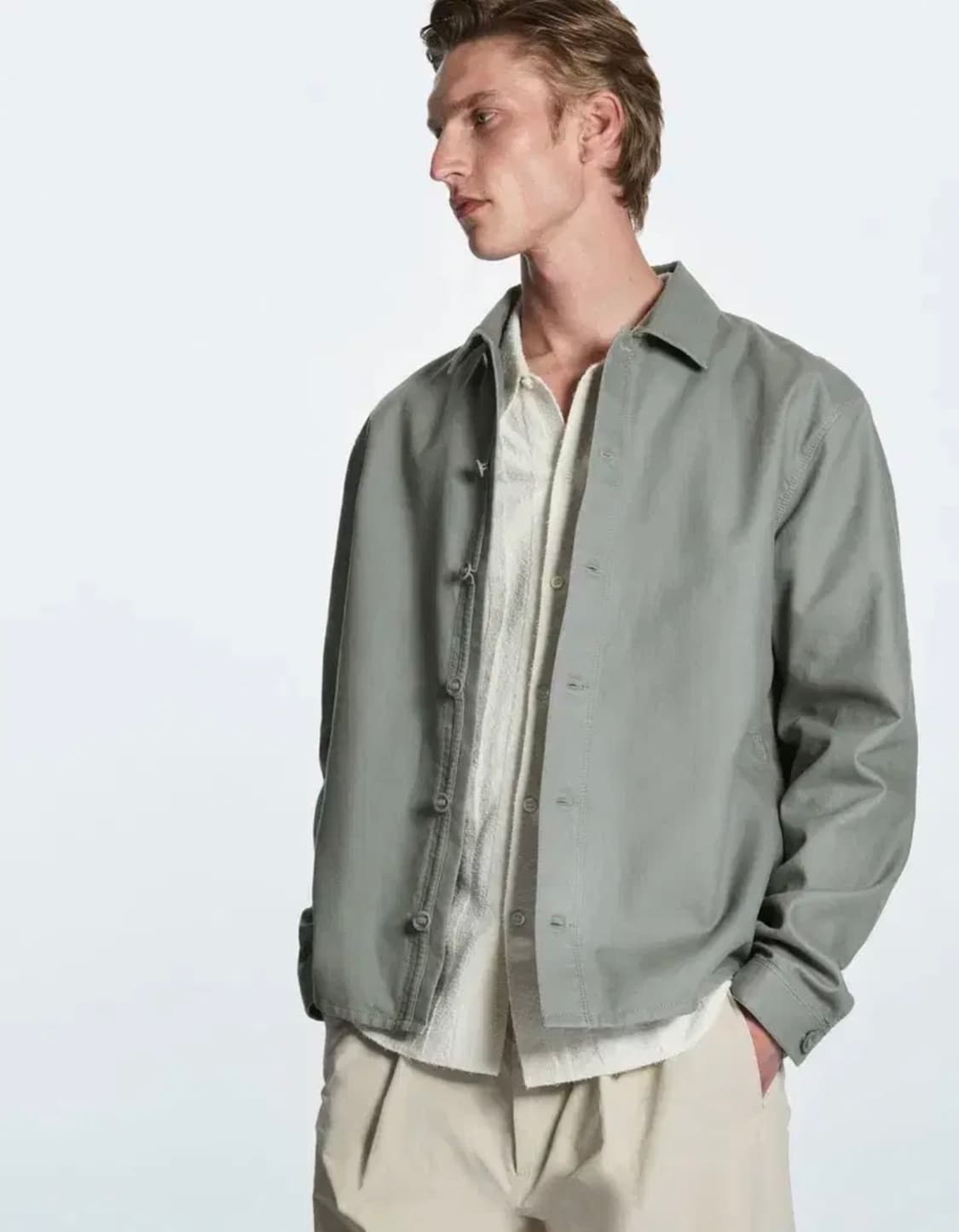 [XL]COS 라이트웨이트 오버셔츠 그레이 상품이미지3