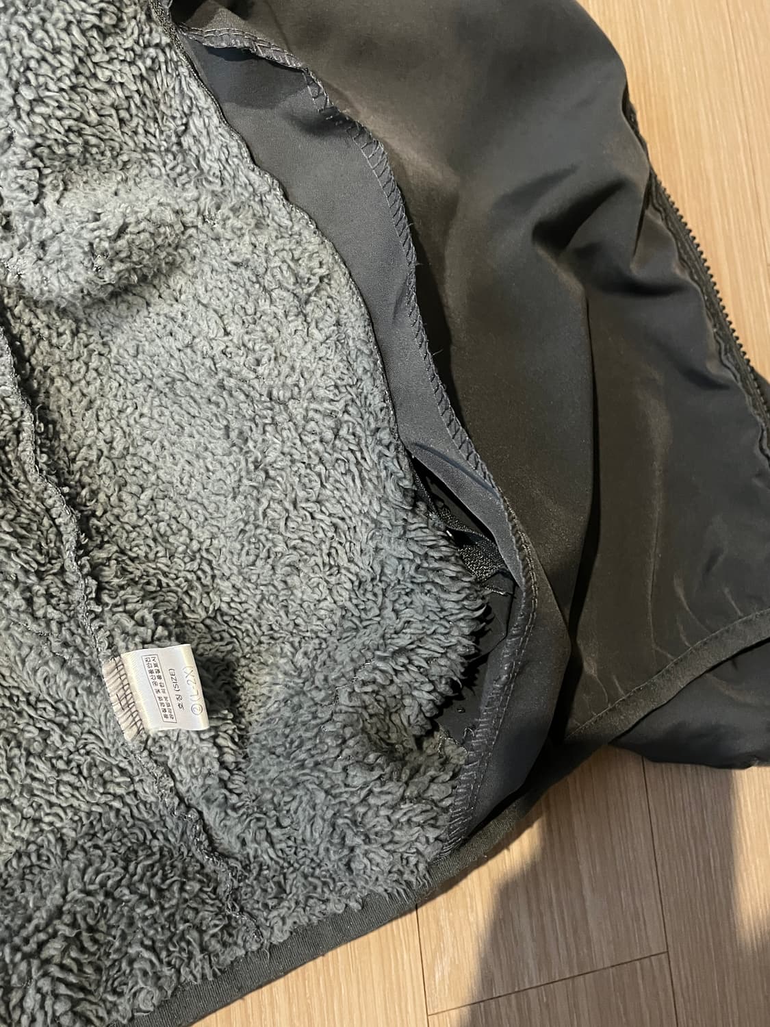 플리스 후리스 그레이 점퍼 오버핏 자켓 집업 남성 남자 유니클로 상품이미지5