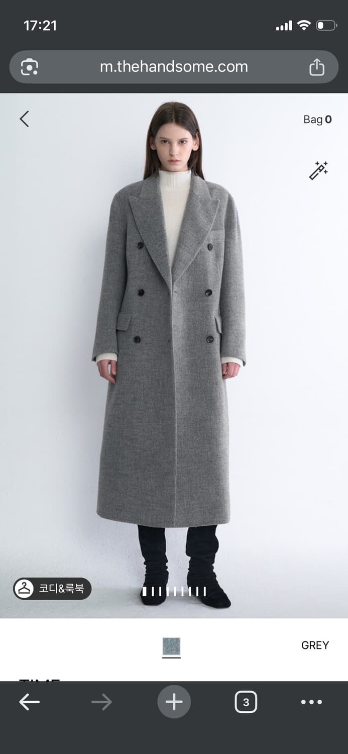 [os]타임 캐시미어 핸드메이드 코트 상품이미지7