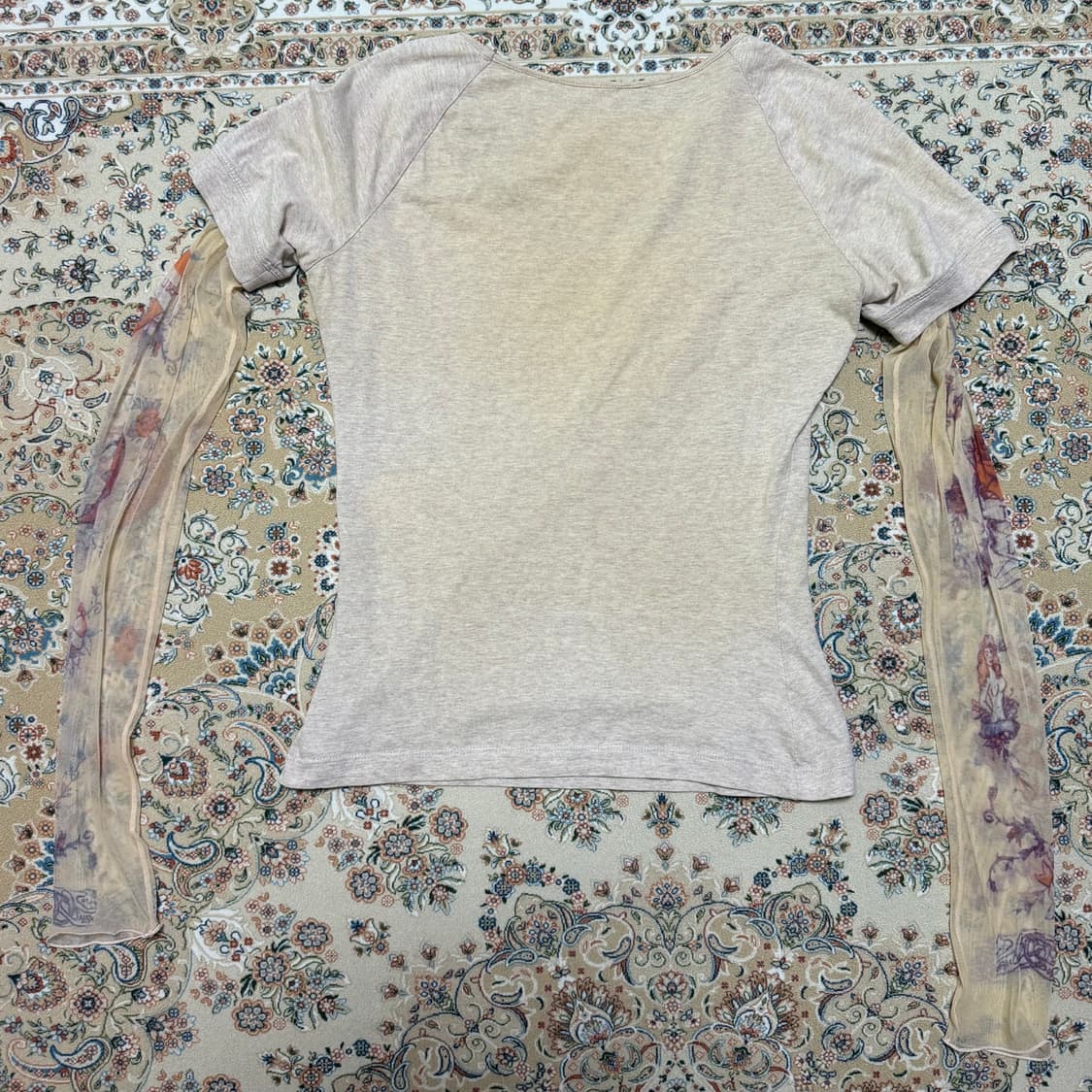 알렉산더 맥퀸 메쉬 타투 티셔츠 Alexander Mcqueen 상품이미지2