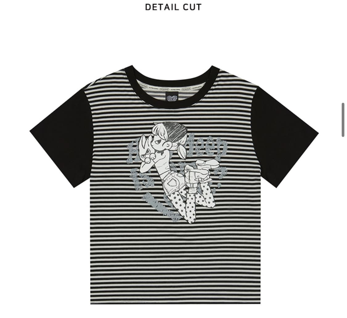 러브이즈트루 SM CHARACTER TEE(BLACK) 상품이미지3