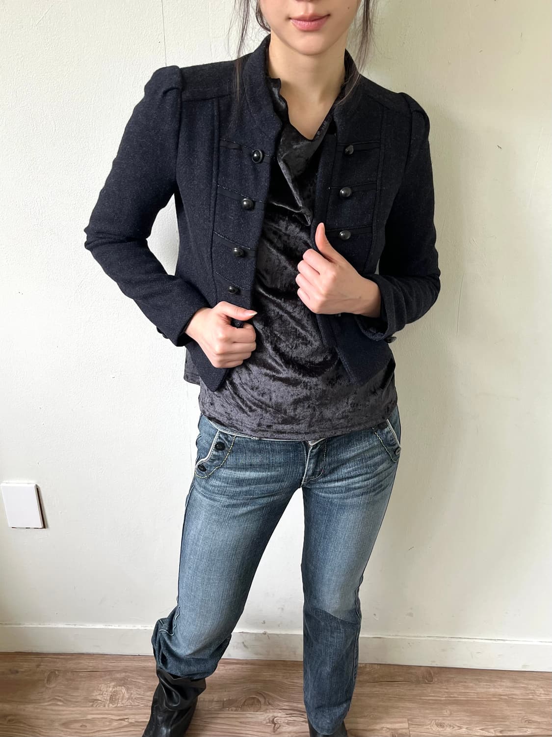 Roem 차콜 나폴레옹 자켓 상품이미지7