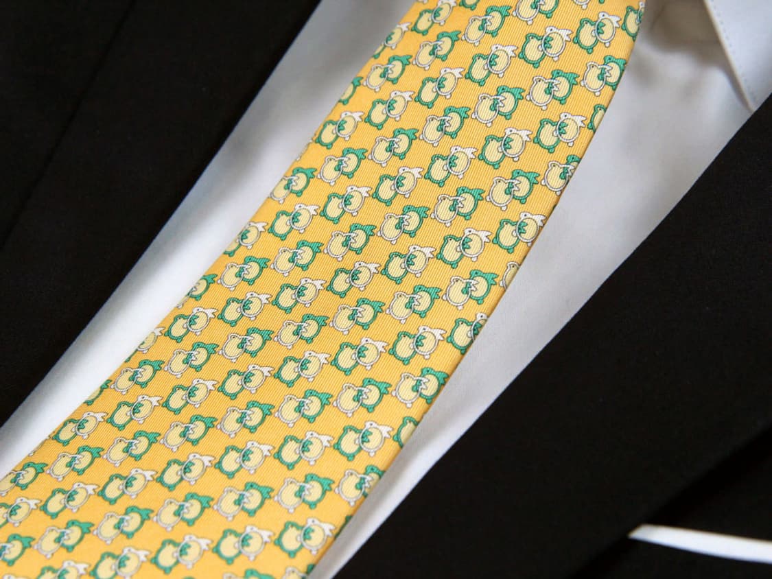 페라가모 9.4cm 미사용 S등급 남자 명품 넥타이 상품이미지5