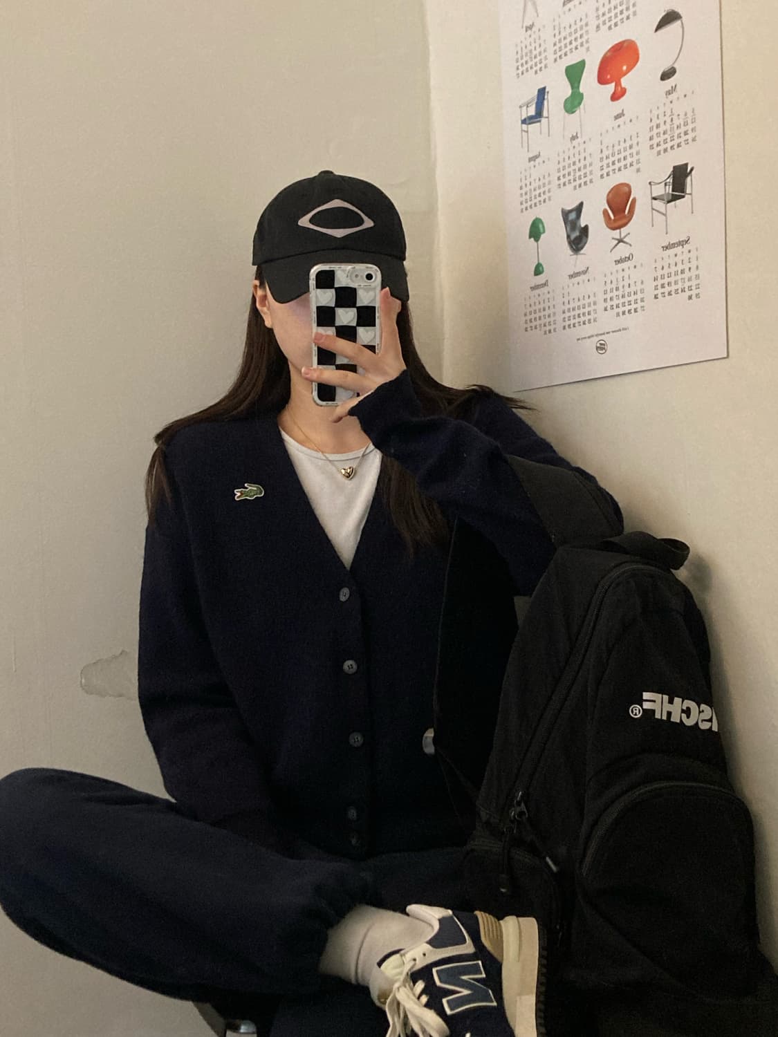 라코스테 가디건 (곤색) 상품이미지2