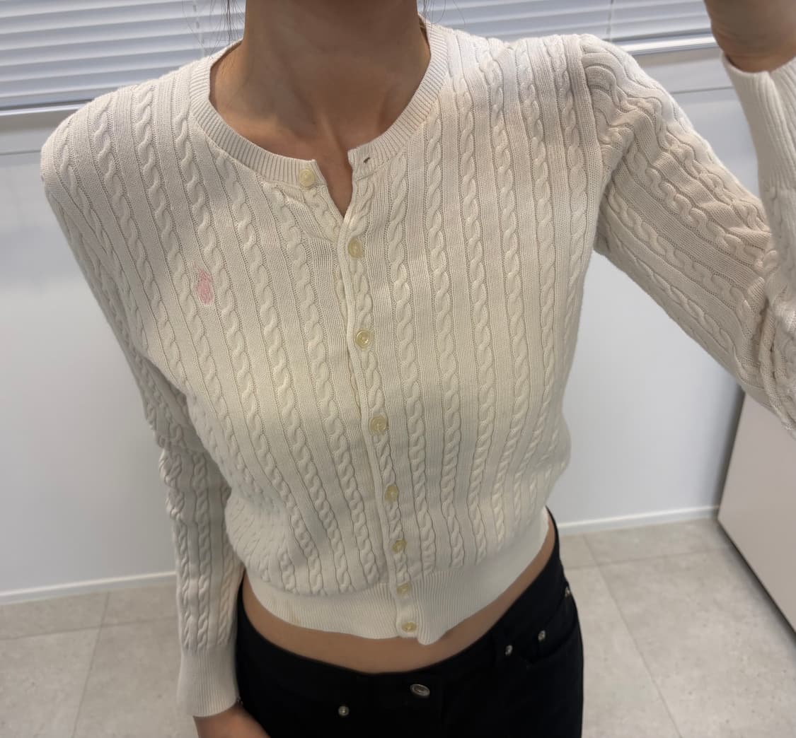 폴로 핑크 포니 가디건 상품이미지1