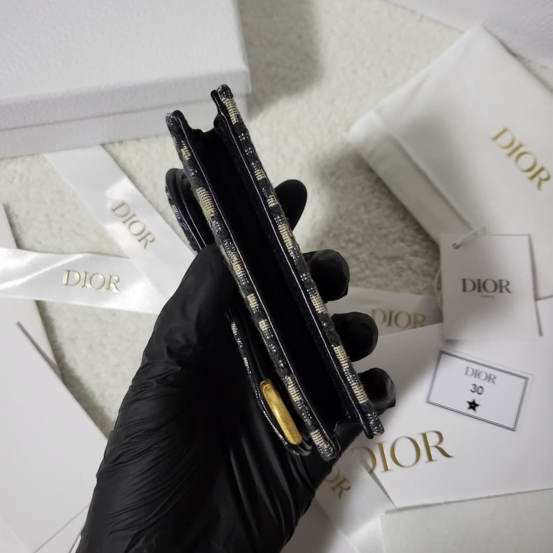 [신형/새상품급] 디올 오블리크 새들 카드지갑  상품이미지9