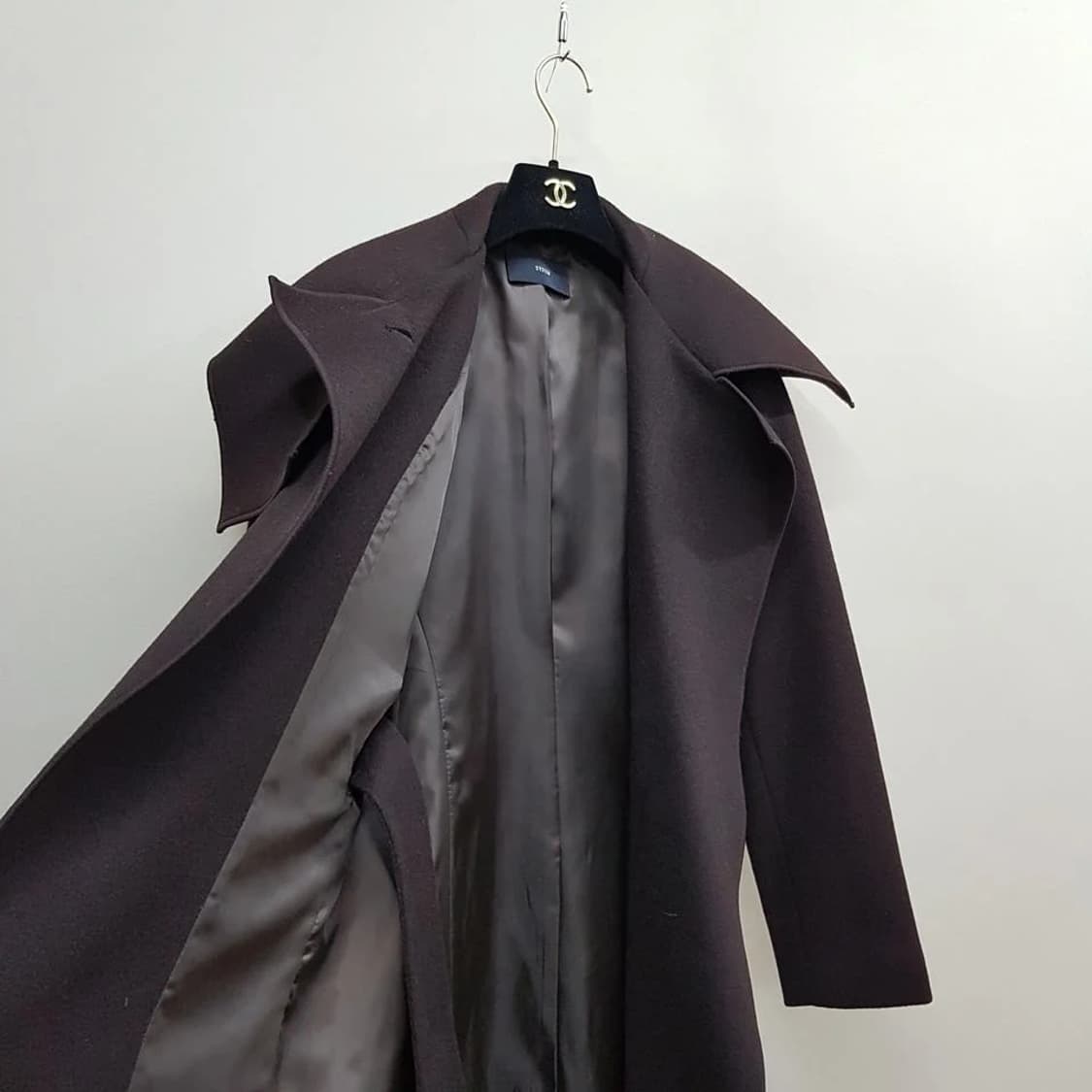 한섬 시스템 캐시미어 블렌드  벨티드 롱 코트 82-94-160 상품이미지5