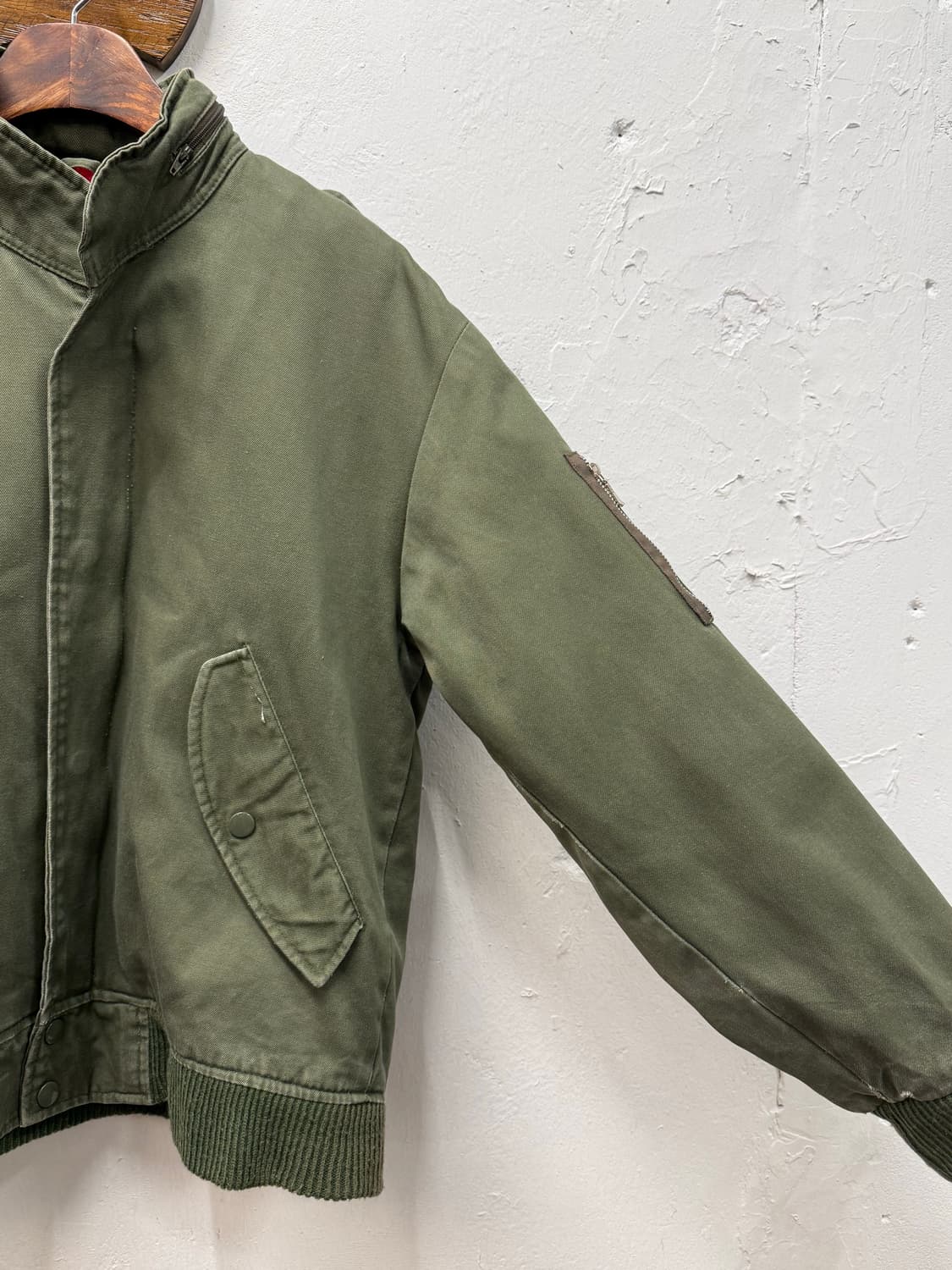 F) Vintage Sherpa-Lined Flight Bomber Ja 상품이미지3