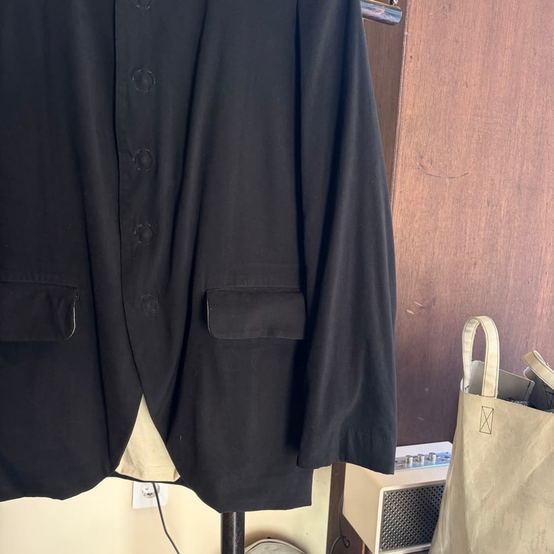 15380 - 꼼데가르송 블랙 논카라 자켓  상품이미지4