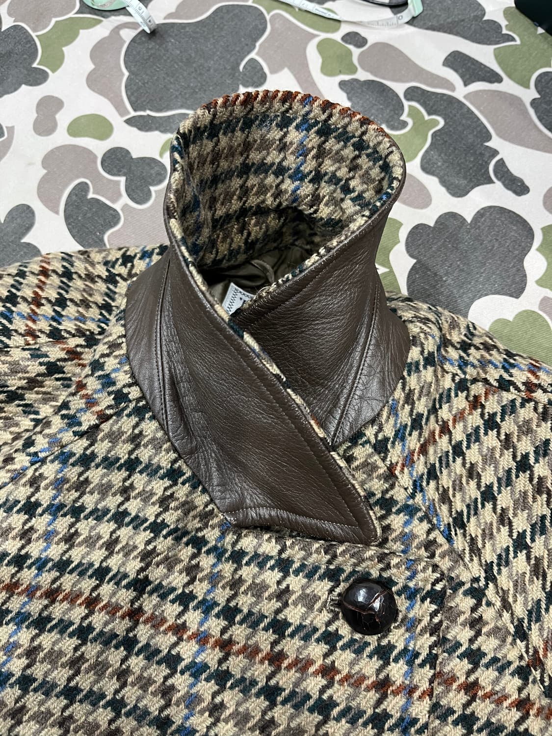 90s 버버리 윌리엄 브라운 하운드투스 울 자켓 우먼즈 상품이미지5