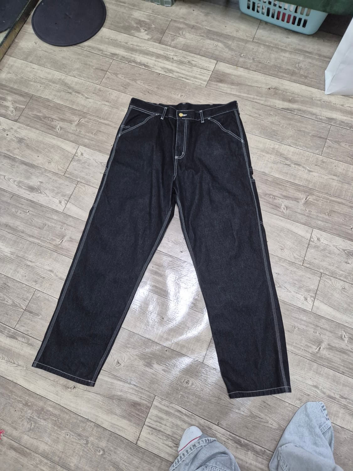 [36] 칼하트 심플 팬츠 노르코 블랙 원 워시 팬츠 칼하트 팬츠 상품이미지6