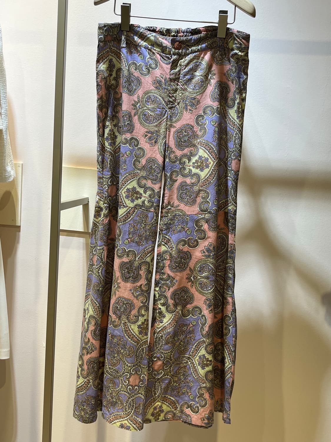 일본Thutty 핑크 페이즐리 나팔 통바지 상품이미지1