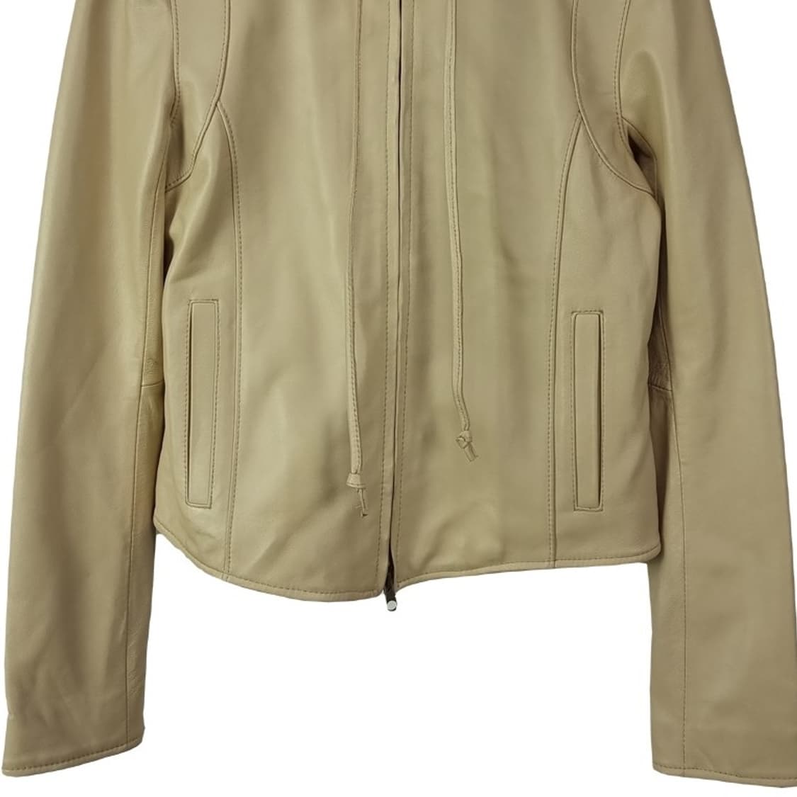 [빈티지] 리얼 레더 슬림핏 후드 가죽 자켓 M17769 상품이미지5