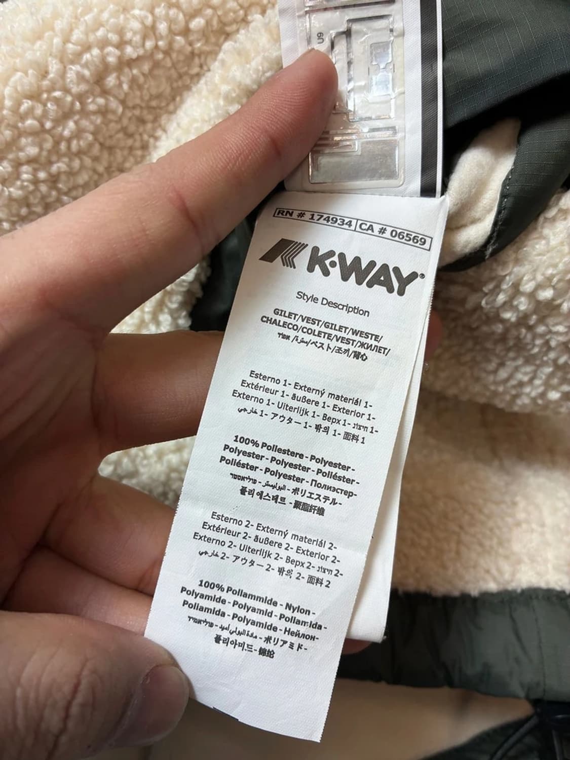 까웨 KWAY 24FW 르브레 네이즈 오르세토 플리스 베스트 PN8439 상품이미지8