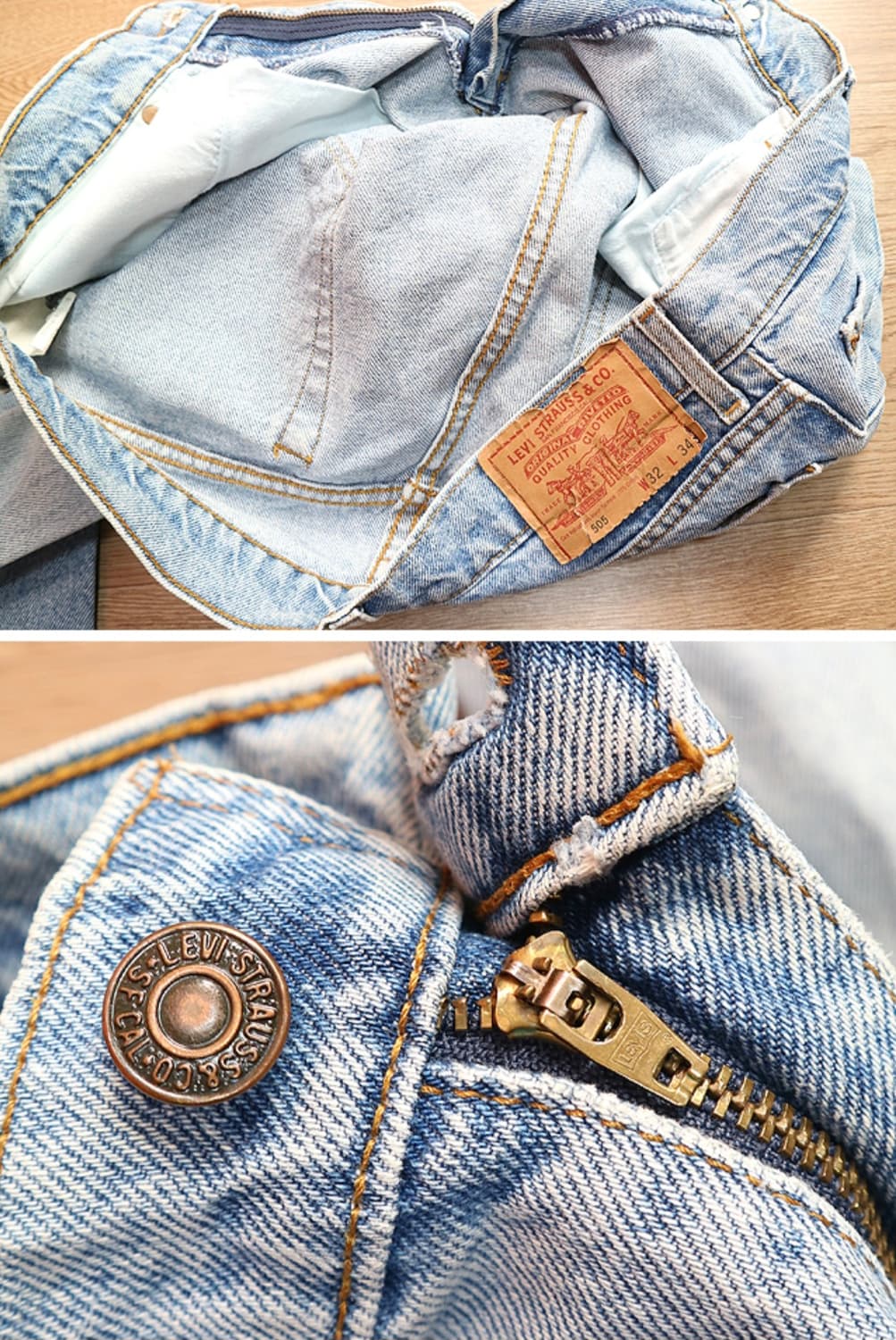 일본판 90s levis 리바이스 505 빈티지 데님 30 상품이미지7