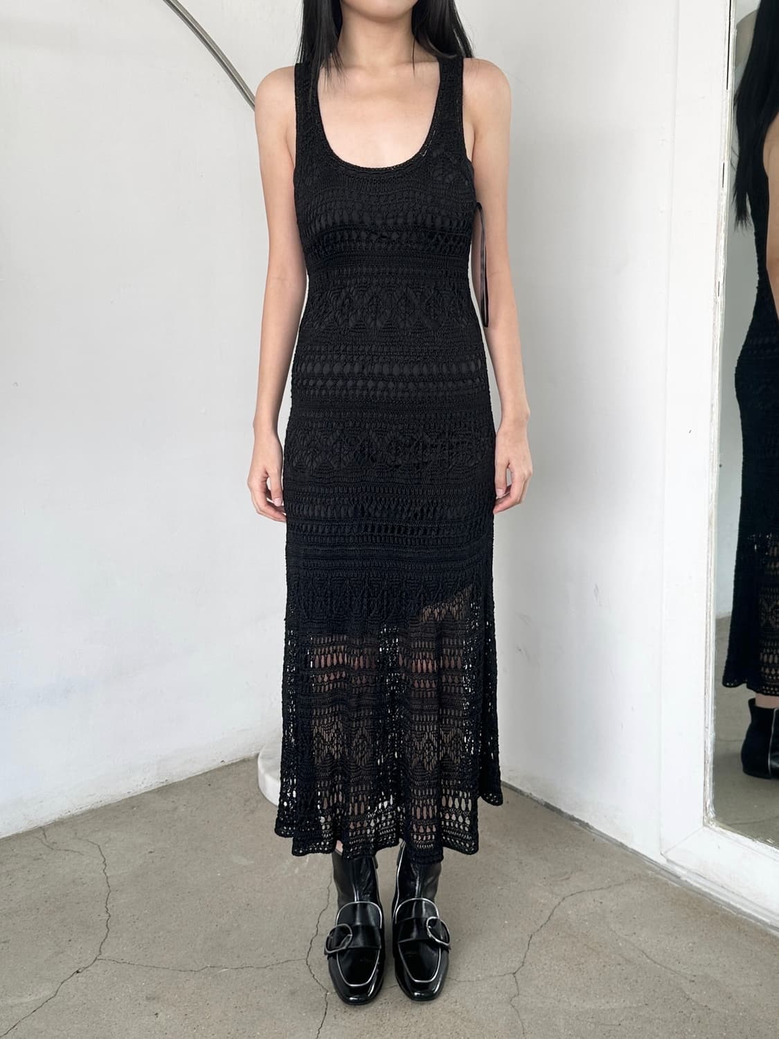 랄프로렌 레이스 니트 롱 드레스 상품이미지1